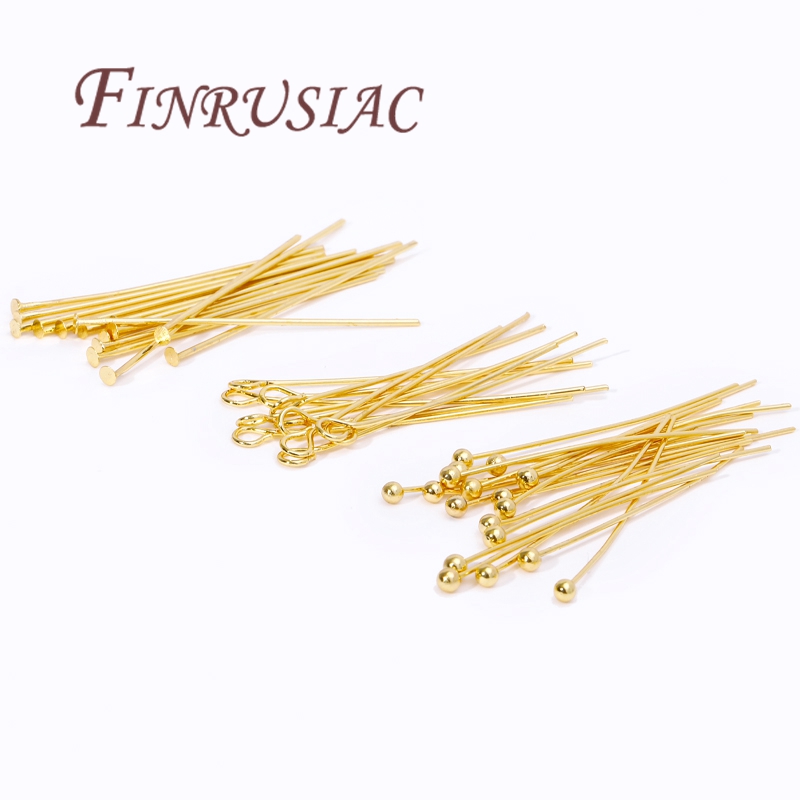 50Pcs 20-50mm 골드 도금 핀 쥬얼리 아이 핀 - Jewelry Making Head Pins 리뷰 및 가격