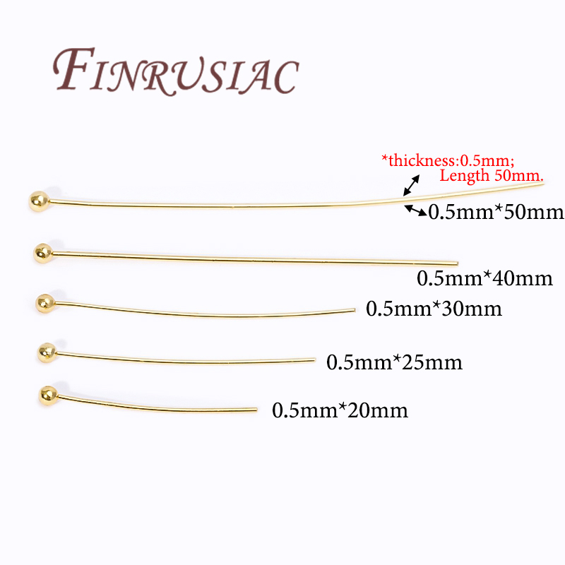 50Pcs 20-50mm 골드 도금 핀 쥬얼리 아이 핀 - Jewelry Making Head Pins 리뷰 및 가격