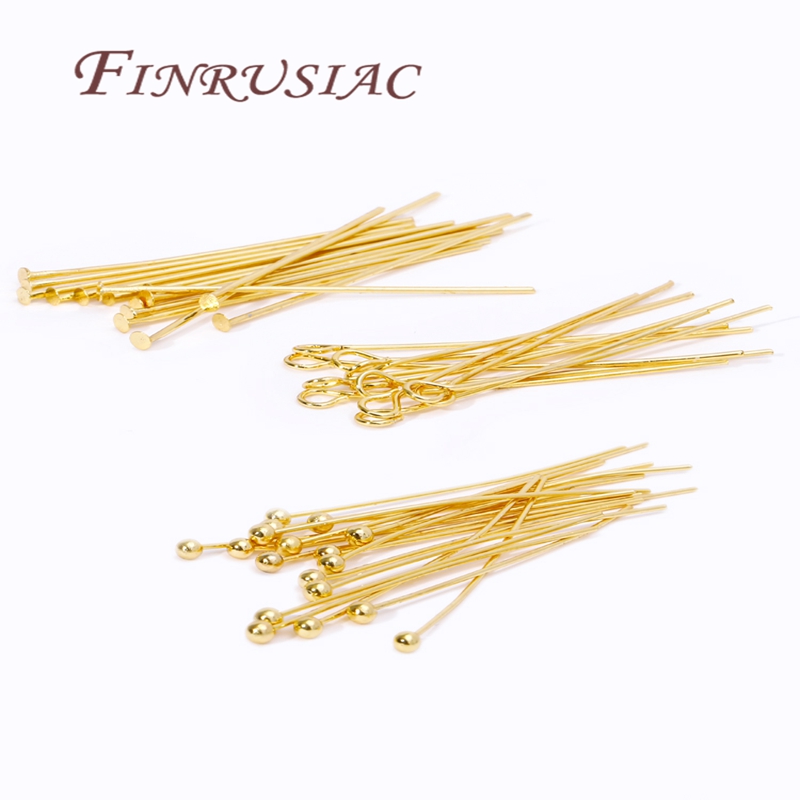 50Pcs 20-50mm 골드 도금 핀 쥬얼리 아이 핀 - Jewelry Making Head Pins 리뷰 및 가격