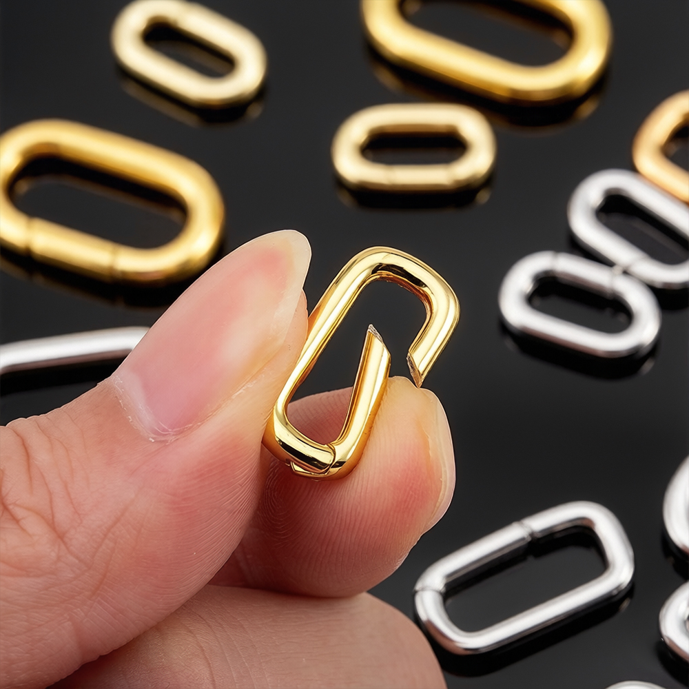 2개 18K 금도금 오벌 카라비너 목걸이 클래스프 스프 - Jewelry Making Gold 리뷰 및 가격