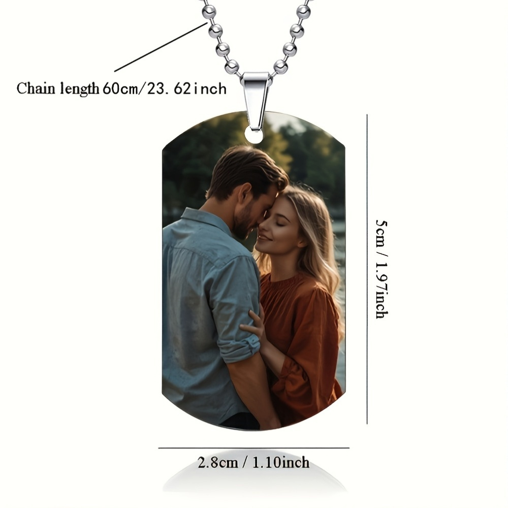 맞춤형 개인화 남성용 펜던트 목걸이, 양면 맞춤형 컬러 - Making Custom Jewelry 리뷰 및 가격