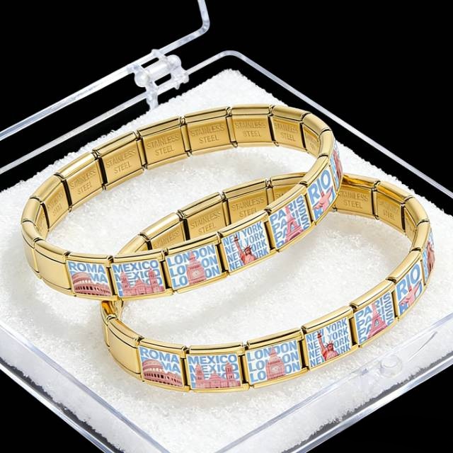 스테인리스 스틸 DIY 팔찌 만들기 골드 트렌디 참 장 - Jewelry Making Newcastle 리뷰 및 가격