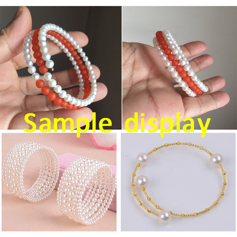 100 루프 골드 스틸 컬러 메모리 와이어 60mm 팔 - Memory Wire Bracelet 리뷰 및 가격