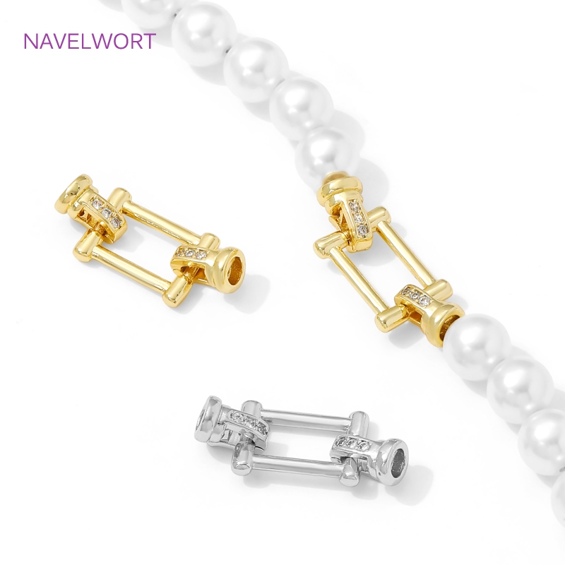 1/2개 14K 금도금 진주 클래스프 잠금장치, 팔찌용 - Jewelry Making Metal Supplies 리뷰 및 가격