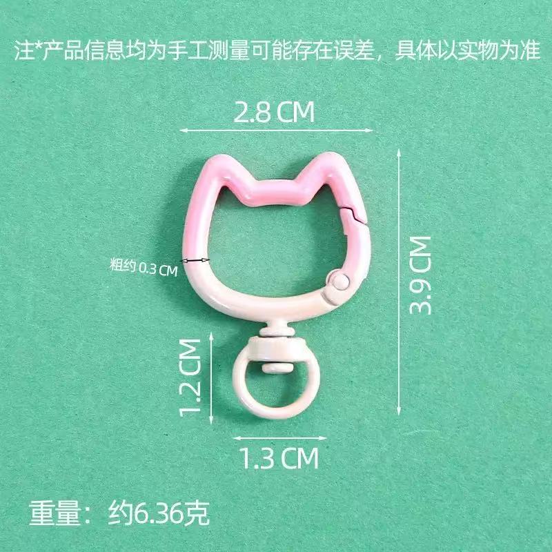 5-10PCS 그라디언트 귀여운 고양이 걸쇠 개방형 커 - Jewelry Making Chain 리뷰 및 가격